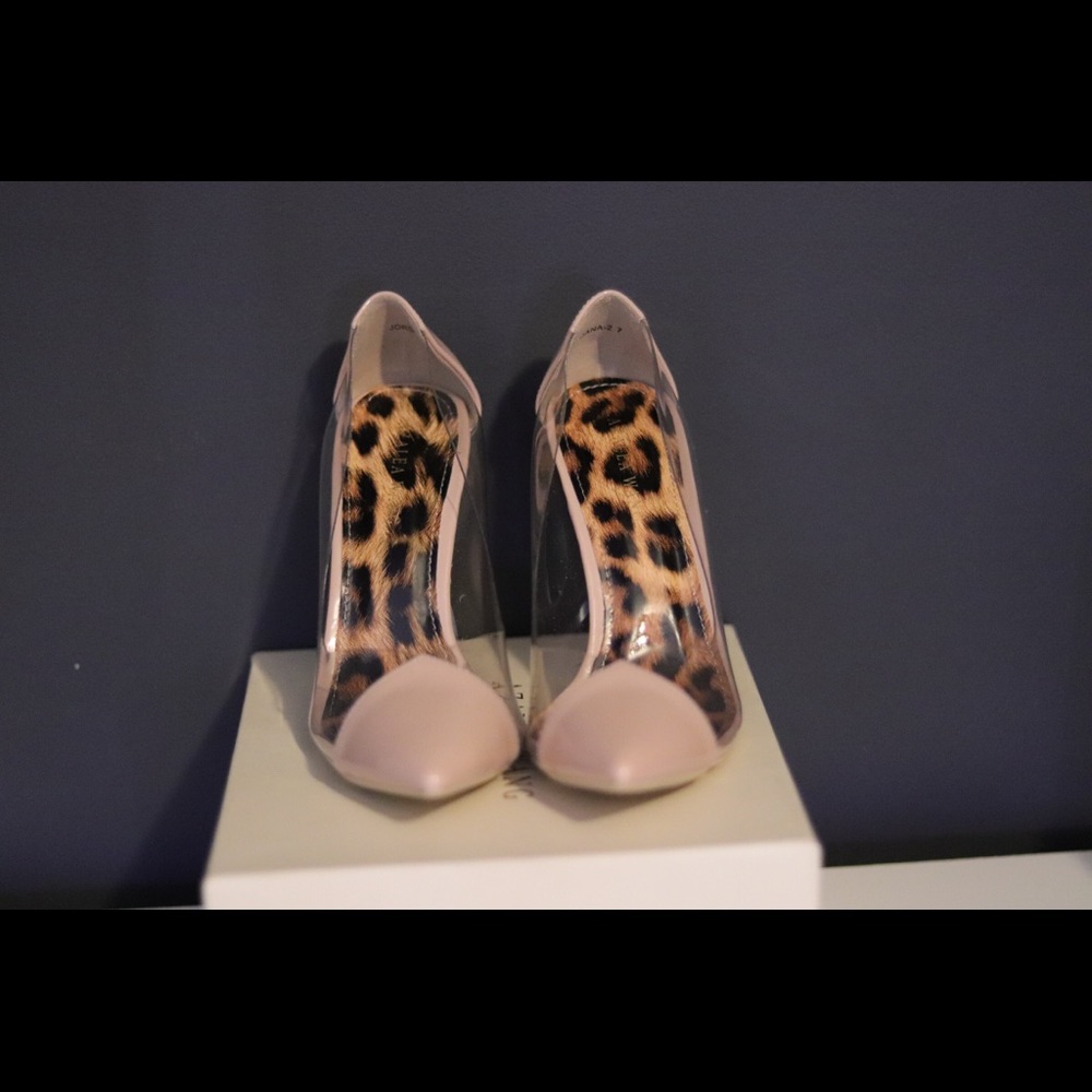 Blush Pink Clear Perspex Heel